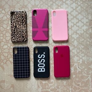 🌸clearance IPhone XS Case‎ Bundle of 6
